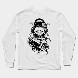 Geisha by Digent.ink Long Sleeve T-Shirt